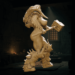 Lady Hellbender v2 3d model