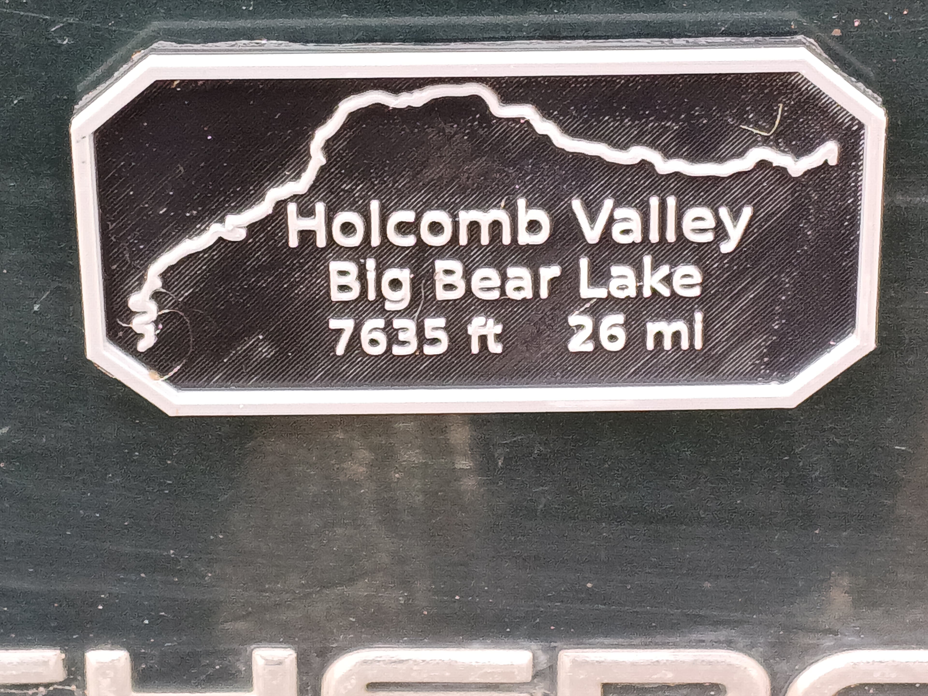 Maverick's Trail Badge Holcomb Valley Big Bear Lake CA 3d model