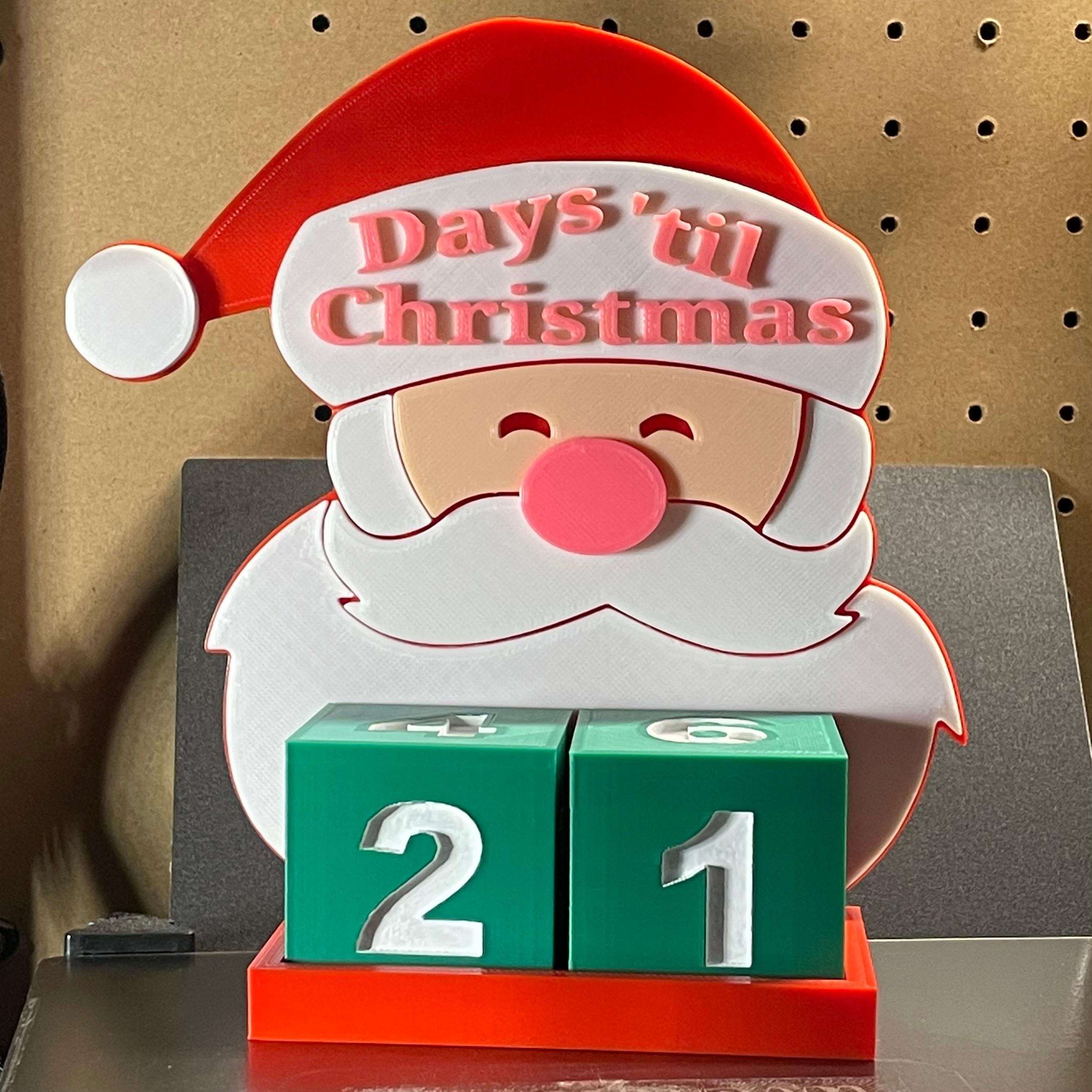 Christmas Advent Calender  - I separated the base in Meshmixer and printed it on my Elegoo Neptune 2. 
Had to keep a close eye it to switch out the filaments at the right time. 
Thanks for the awesome file CHEP :) - 3d model