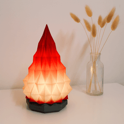 Christmas Tree Candle Holder | Geometric Modern LED Light | Festive Winter Home Decoration with Warm 3d model
