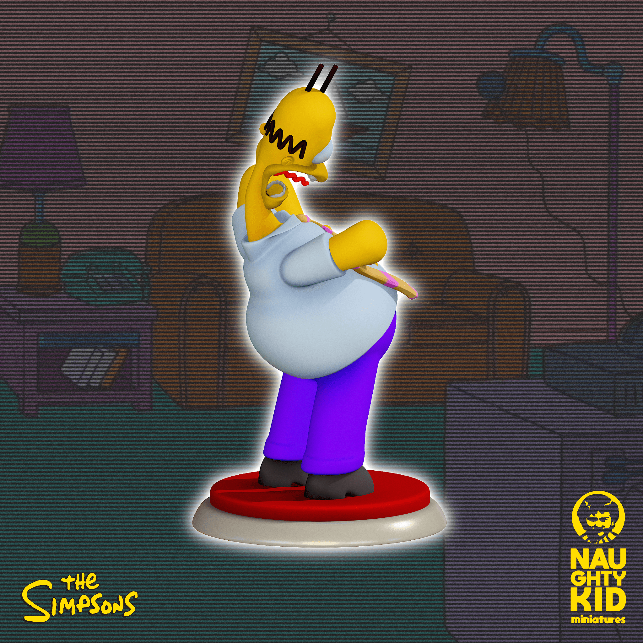 Heart attack Homer 3d model