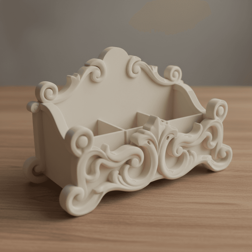 Handmade Interior Basket 3d model