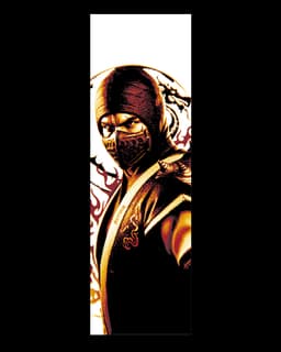 Fan Art set of Bookmarks - Scorpion from the Game Mortal Kombat 3d model
