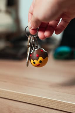 Takoyaki Keychain 3d model
