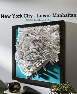 New York City (Lower Manhattan), New York - S, M, L, & XL 3d model