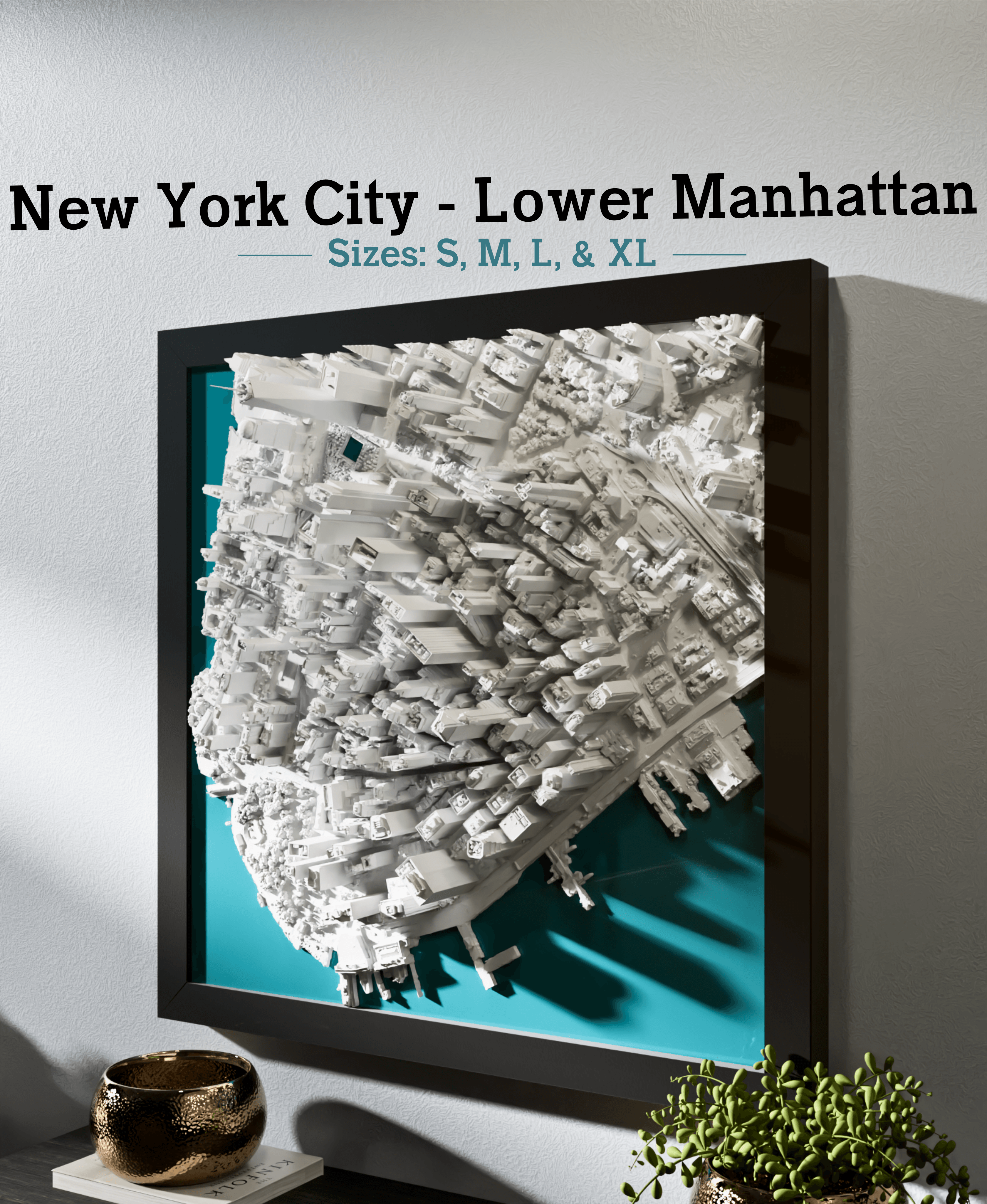 New York City (Lower Manhattan), New York - S, M, L, & XL 3d model