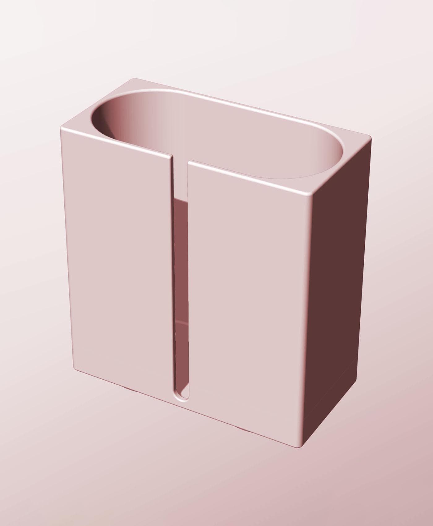 CX68-160-SB Stackable slotted component box for creative makers 3d model