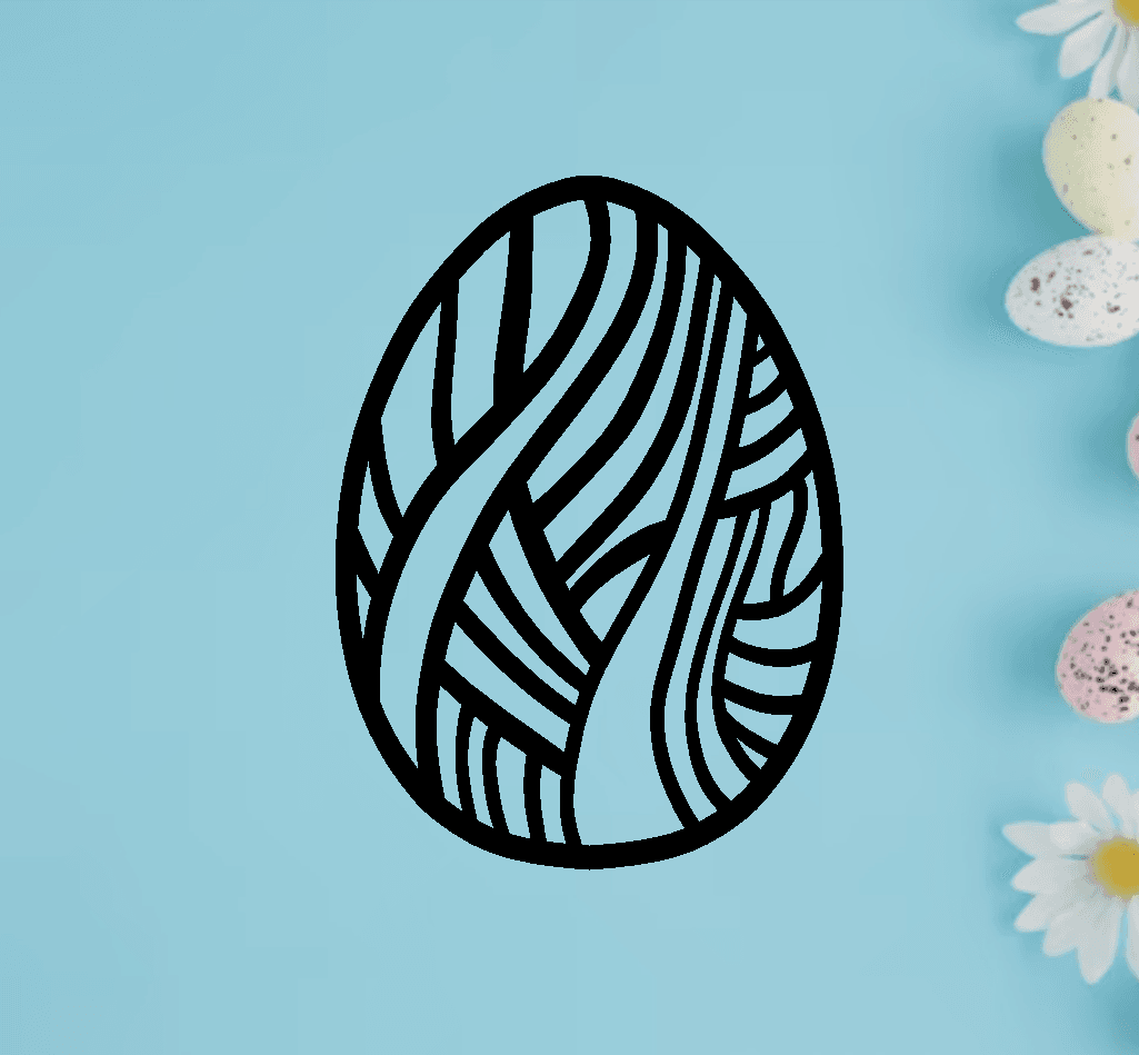 EASTER EGG ORNAMENT 3d model