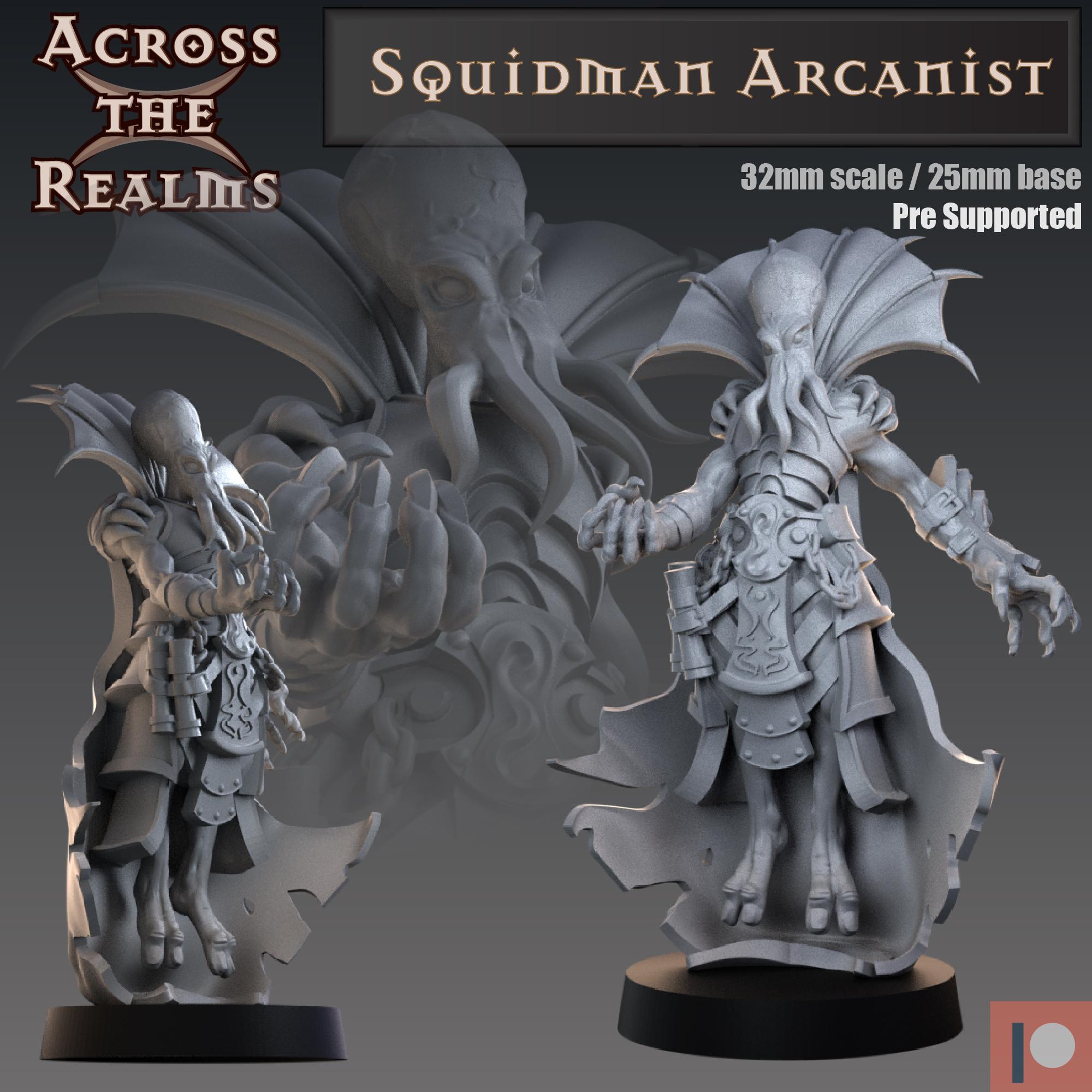 Squidman Arcanist 3d model