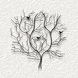 boho tree WALL ART HOME DECOR 3d model