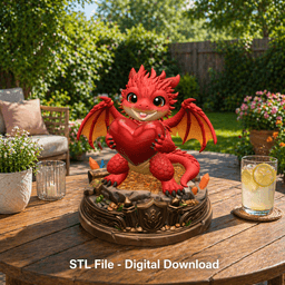 Love Dragon STL File for 3D Printing 3d model