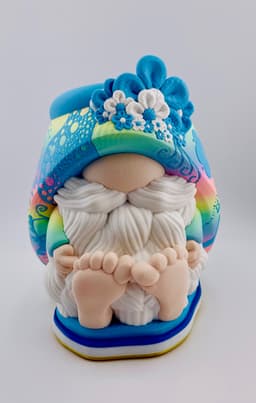 Shy Guy Gnome Planter Painted 3d model