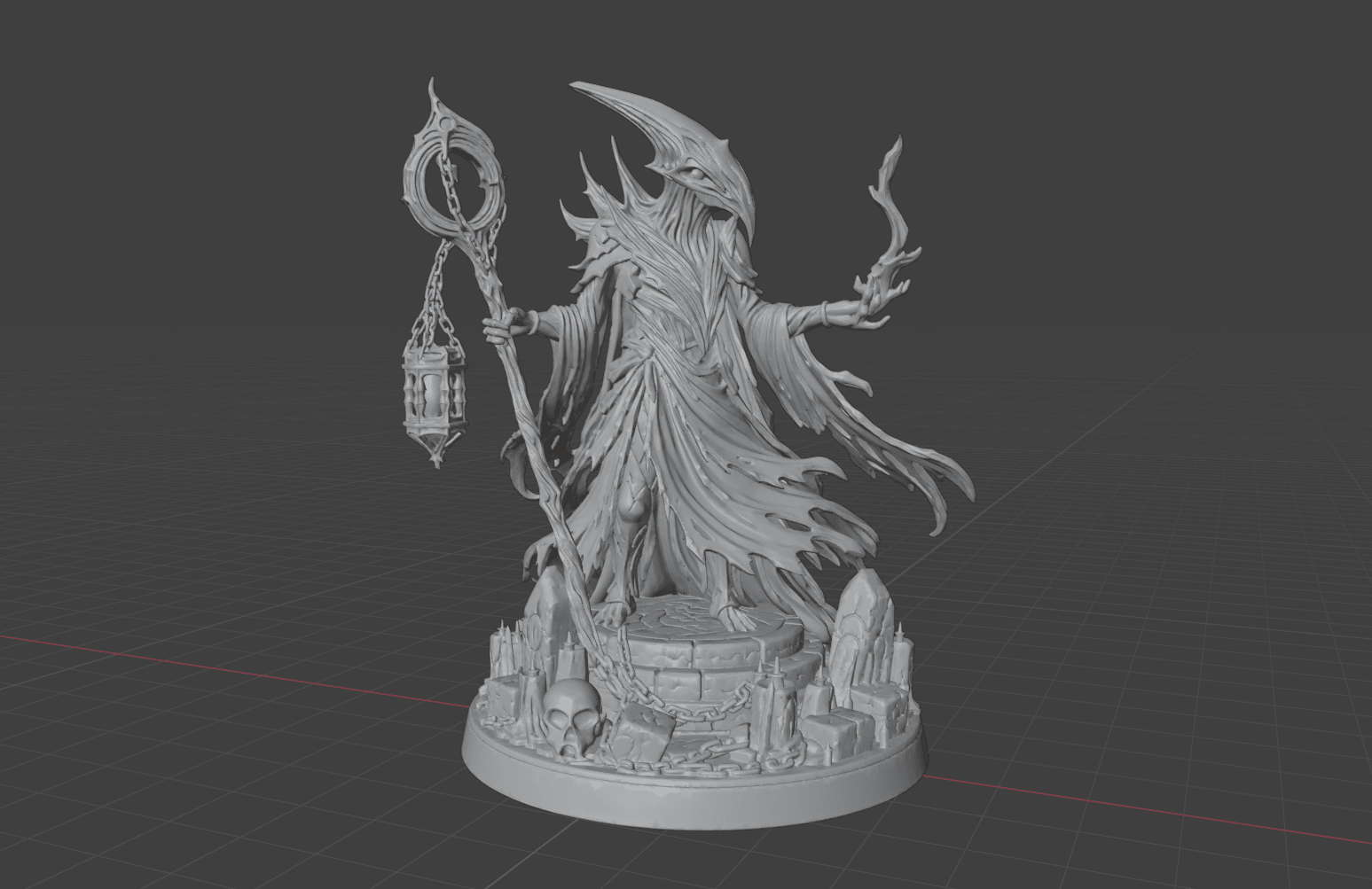 The Hollow Lantern Keeper 3d model