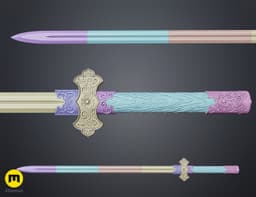 Chinese sword of the Tang Dynasty 3d model