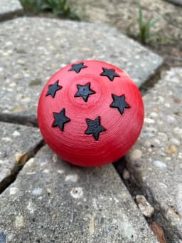 Dragon Balls (separated parts) - Printed at 0.2mm layer height with PLA filament. - 3d model