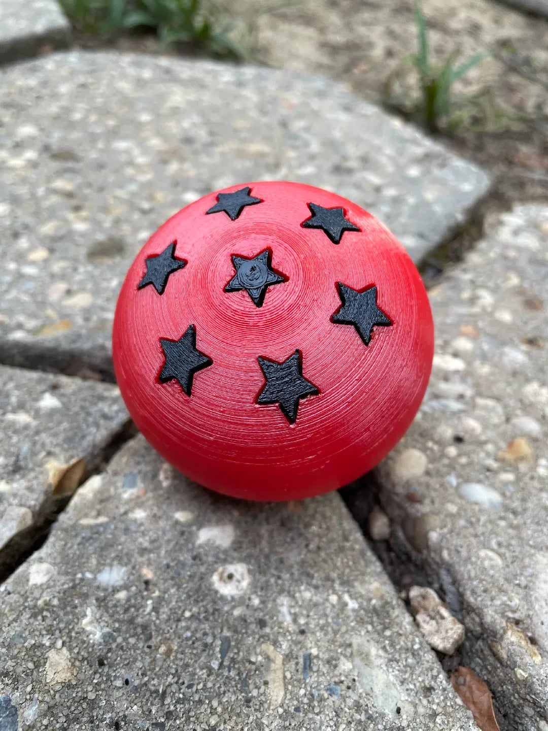Dragon Balls (separated parts) - Printed at 0.2mm layer height with PLA filament. - 3d model