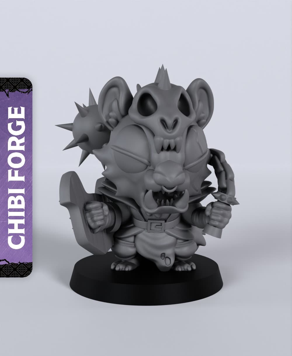 Gnoll Warlord - With Free Dragon - 5e DnD Inspired for RPG and Wargamers 3d model