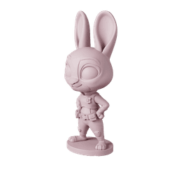 Judy Hopps Zootopia – Free STL Cartoon Figure | Full 12-Character Bundle on Profile 3d model