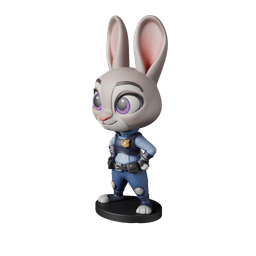 Judy Hopps Zootopia – Free STL Cartoon Figure | Full 12-Character Bundle on Profile 3d model