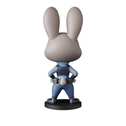 Judy Hopps Zootopia – Free STL Cartoon Figure | Full 12-Character Bundle on Profile 3d model