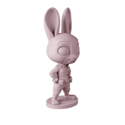 Judy Hopps Zootopia – Free STL Cartoon Figure | Full 12-Character Bundle on Profile 3d model