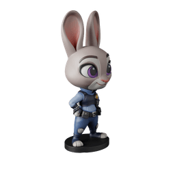 Judy Hopps Zootopia – Free STL Cartoon Figure | Full 12-Character Bundle on Profile 3d model