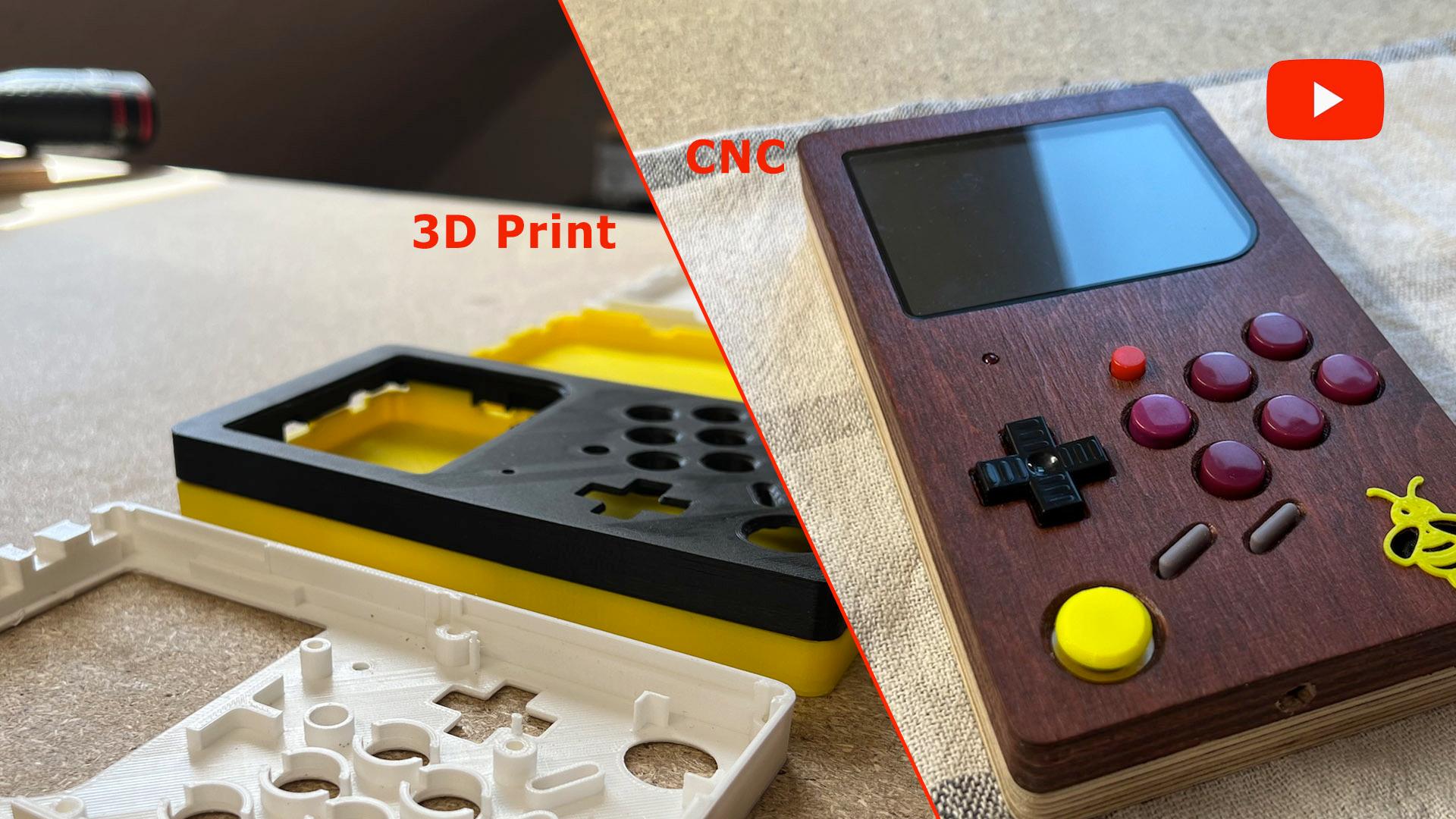 "Bumblebee" Handheld Console (3D & CNC) 3d model