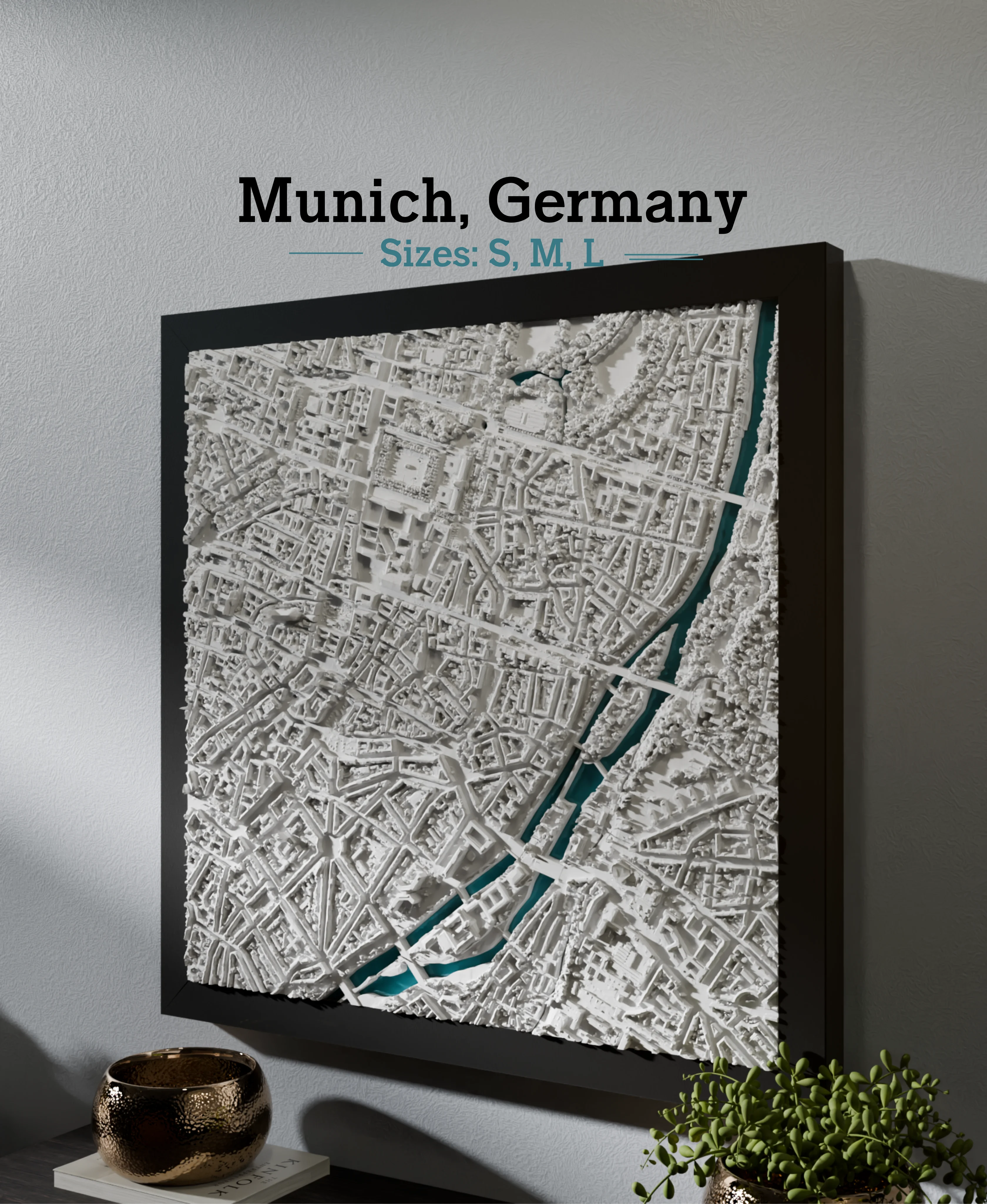Munich, Germany - S, M, L, & XL 3d model