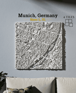 Munich, Germany - S, M, L, & XL 3d model
