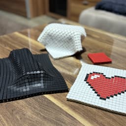 PIXEL ART CHAINMAIL - FABRIC MATS CUSTOMIZATION 3d model