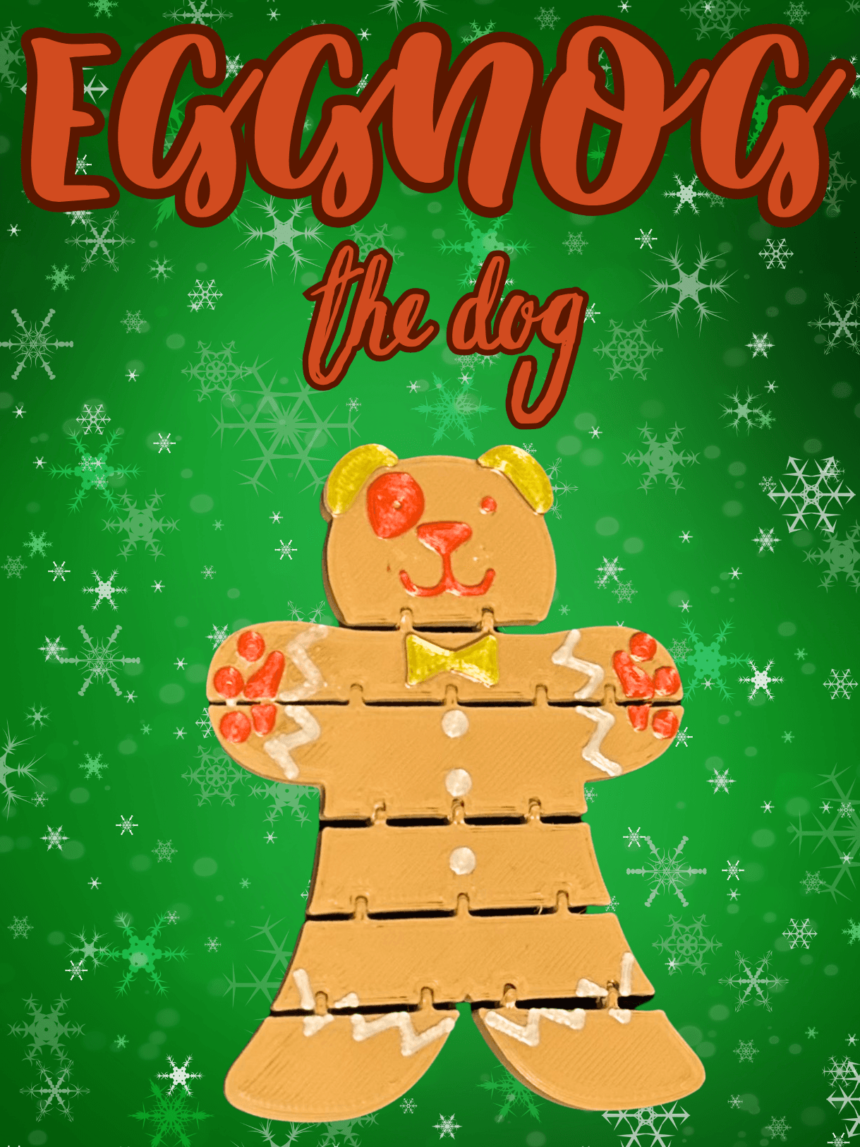 Eggnog the dog 3d model