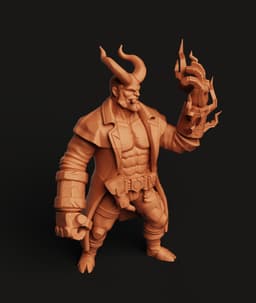 Hellboy Figure STL | Dark Horse 3D Print | Right Hand of Doom 3d model