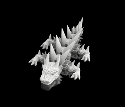 Baby Articulated Bonespike Dragon (Gen. 3) 3d model