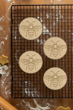 Bee Cookie Cutter, Biscuit Cutter 3d model
