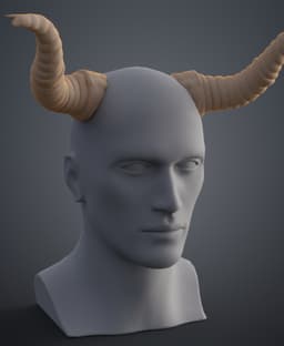 Beelzeboss' Horns - Tenacious D 3d model