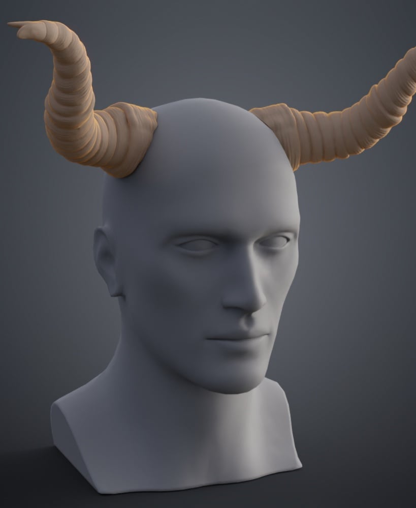 Beelzeboss' Horns - Tenacious D 3d model