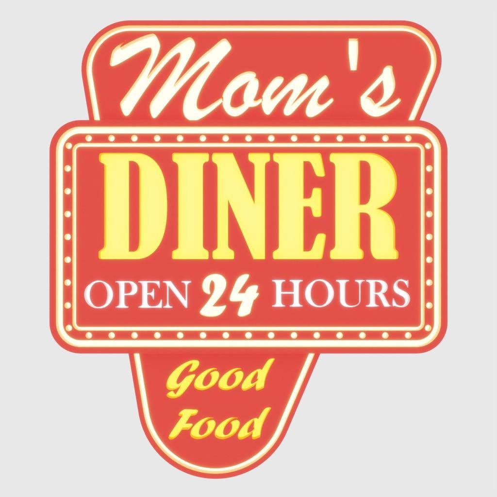Mom's Diner 3d model