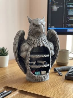 Eagle Gryphon Desk Organizer & SD Card Holder 3d model