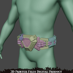 Hulk Bruce Banner Gamma Belt Marver Rivals 3d model
