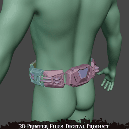 Hulk Bruce Banner Gamma Belt Marver Rivals 3d model