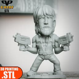 Chuck Norris Chibi STL for 3D Printing ChibiSTL 3DXM 3d model