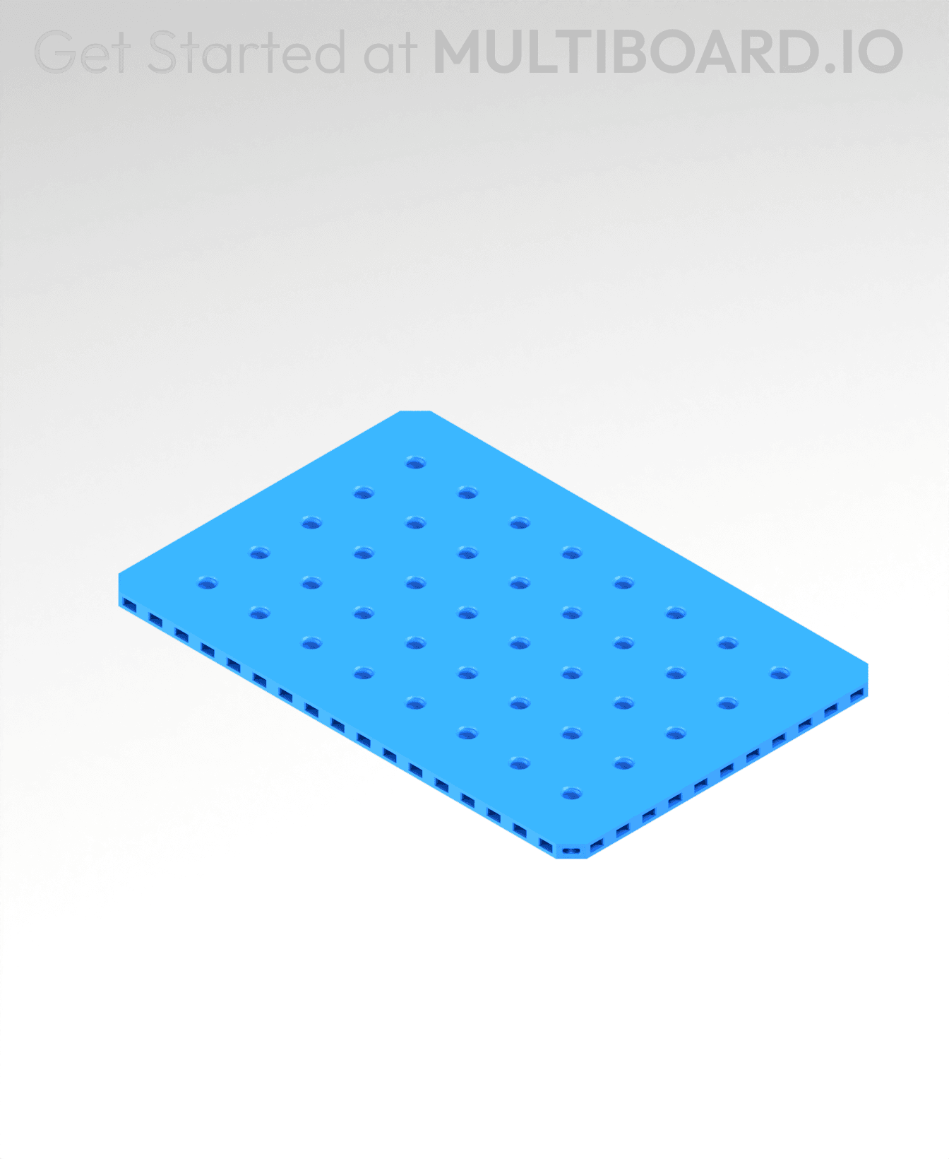 6x9 MU - Small Thread MU - MultiBoard Plate 3d model