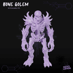 Bone Golem - Dungeons and Dragons 3D Model 3d model