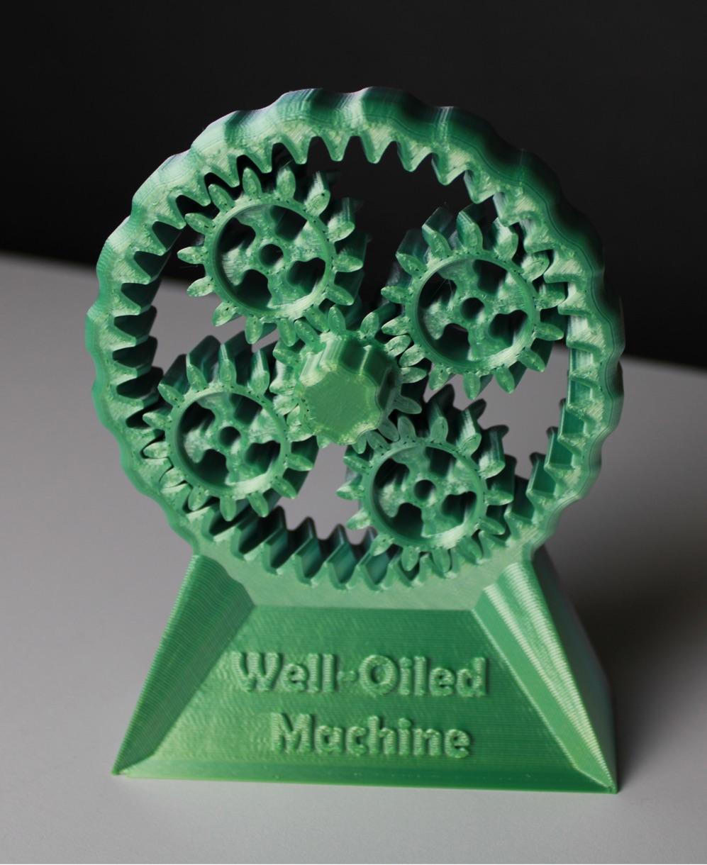 Well-Oiled Machine Trophy 3d model