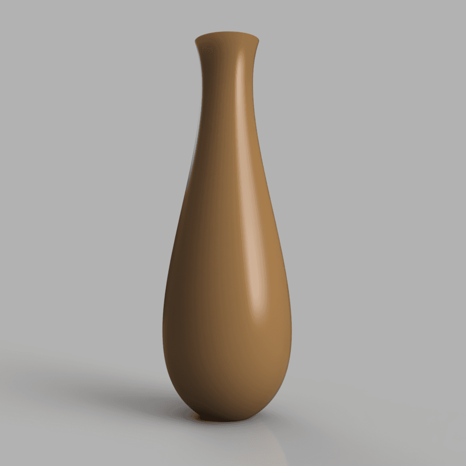 Simple rose vase 3d model