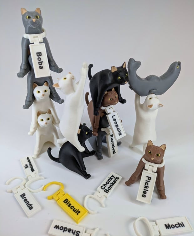 Goal Cats - Animal tower 3d model