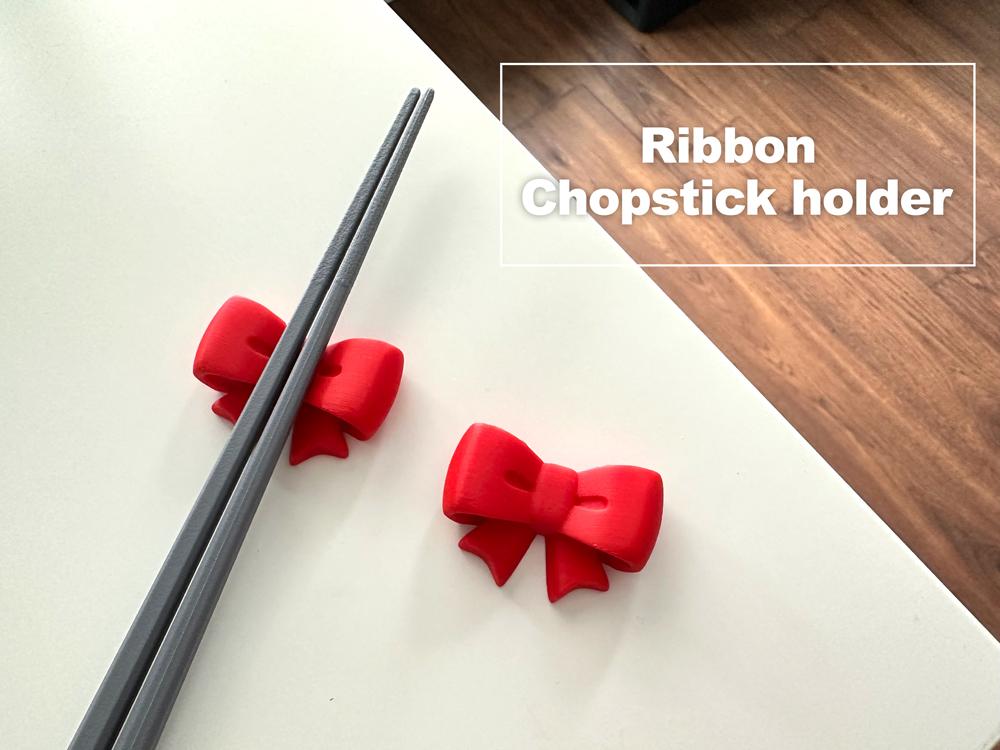Ribbon Chopstick holder 3d model