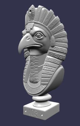 Horus - the falcon-headed sky god 3d model
