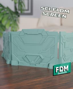 RPG - Sci-Fi DM Screen 3d model
