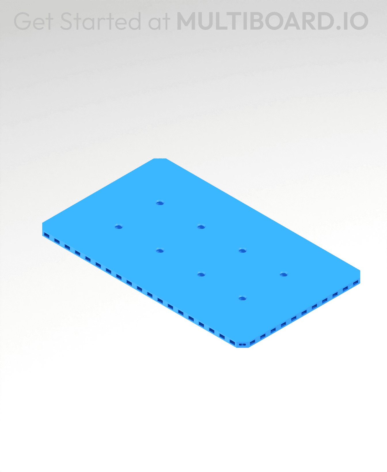 10x6 MU - Small Thread LU - MultiBoard Plate 3d model